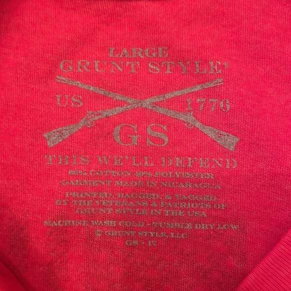 🇺🇸 👕 Grunt Style “R.E.D.” red L mens T-shirt 🇺🇸 - Picture 5 of 8